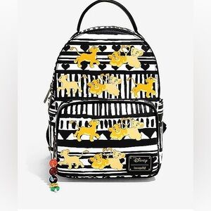 Loungefly Min Backpack Disney Lion King Simba And Nala NWOT Rare
